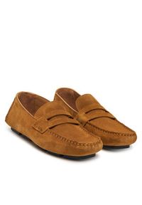 Calvin Klein Mokasyny Square Driver Suede HW0HW02844 Brązowy. Kolor: brązowy. Materiał: zamsz, skóra #5