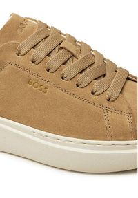 BOSS Sneakersy Amber Tenn 50536263 Beżowy. Kolor: beżowy. Materiał: skóra, zamsz #5