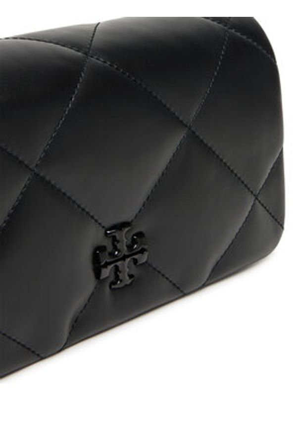 Tory Burch Torebka Kira Diamond 170622 Czarny. Kolor: czarny. Materiał: skórzane