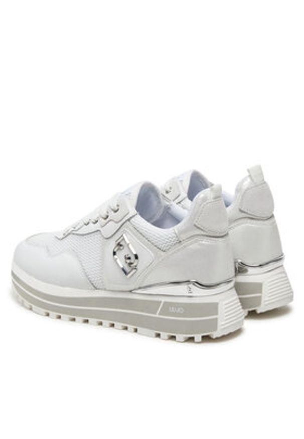 Liu Jo Sneakersy Maxi Wonder BA5013 PX602 Biały. Kolor: biały. Materiał: skóra