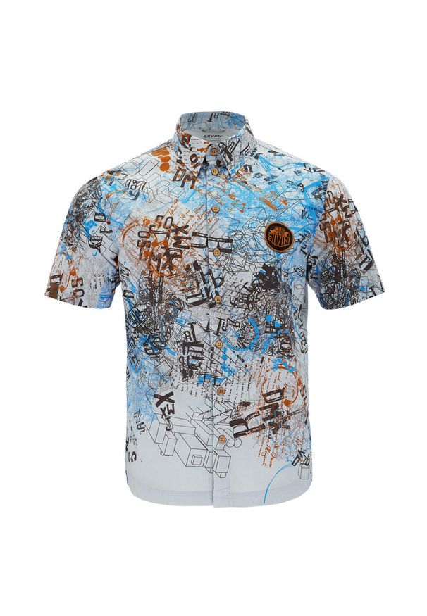 Koszulka z krótkim rękawem Silvini Urban Montoro. Kolor: szary, wielokolorowy, brązowy, zielony. Materiał: bawełna. Długość rękawa: krótki rękaw. Długość: krótkie