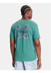 Quiksilver T-Shirt Ev Swell Ovation Ss EQYZT08187 Zielony Comfort Fit. Kolor: zielony. Materiał: bawełna