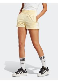 Adidas - adidas Szorty sportowe 3-Stripes Shorts IB7425 Żółty Regular Fit. Kolor: żółty. Materiał: syntetyk #1