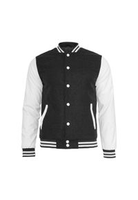 Urban Classics - Miejska klasyczna kurtka oldschoolowa. Kolor: czarny, wielokolorowy, biały #1