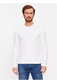 Trussardi Jeans - Trussardi Longsleeve 52T00763 Biały Regular Fit. Kolor: biały. Materiał: bawełna. Długość rękawa: długi rękaw #1