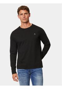 Marc O'Polo Longsleeve B21 2012 52210 Czarny Regular Fit. Typ kołnierza: polo. Kolor: czarny. Materiał: bawełna. Długość rękawa: długi rękaw #1