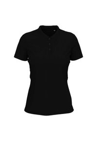 Stedman - Damska Koszulka Polo Ze Stretchem. Typ kołnierza: polo. Kolor: czarny #1