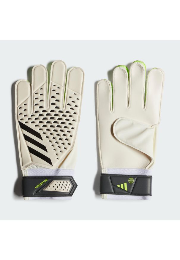 Adidas - Predator Training Gloves. Kolor: biały, czarny, żółty, wielokolorowy. Materiał: materiał