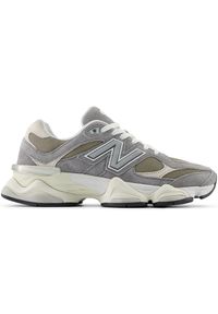 Buty unisex New Balance U9060LBA – szare. Kolor: szary. Materiał: zamsz, skóra, guma. Szerokość cholewki: normalna. Sport: turystyka piesza