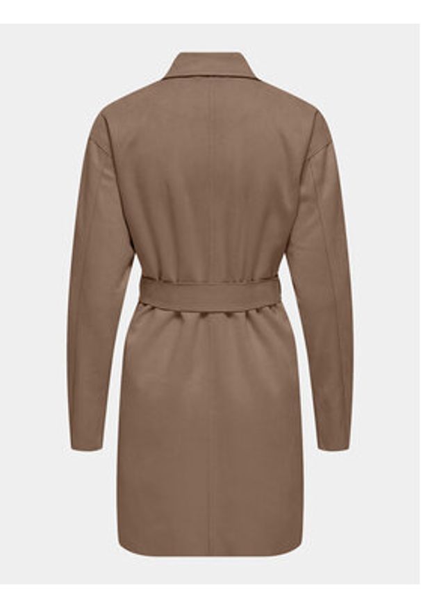 only - ONLY Płaszcz przejściowy Joline 15315660 Brązowy Regular Fit. Kolor: brązowy. Materiał: syntetyk