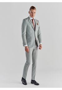 Pako Lorente - Spodnie garniturowe w kolorze pistacjowym P22SF-6G-018-M-S. Kolor: zielony. Materiał: poliester, elastan, wiskoza #4