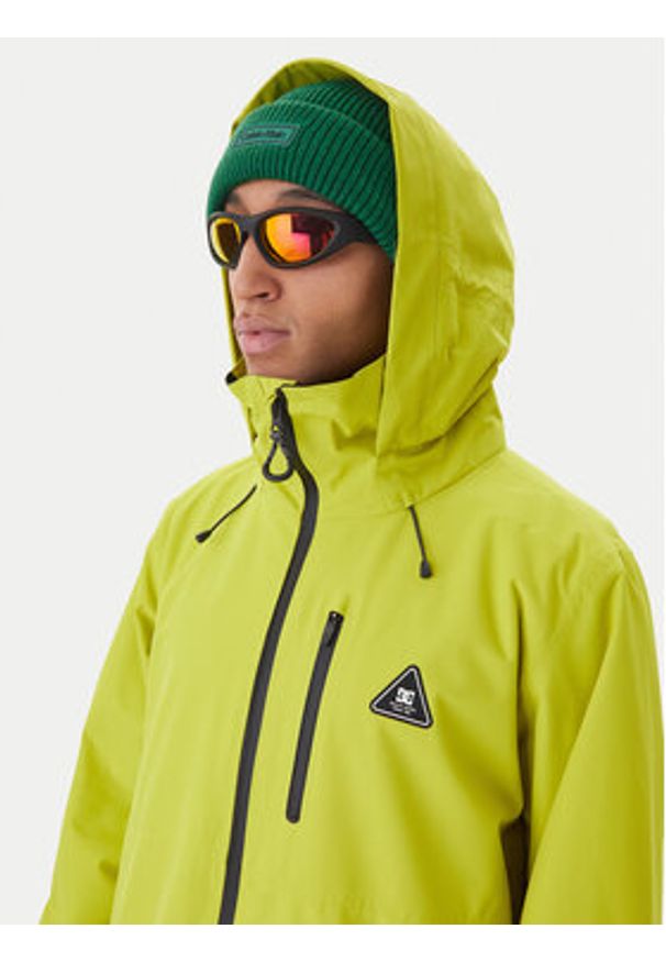 DC Shoes Kurtka snowboardowa Basis 30k ADYTJ03059 Zielony Regular Fit. Kolor: zielony. Materiał: syntetyk. Sport: snowboard
