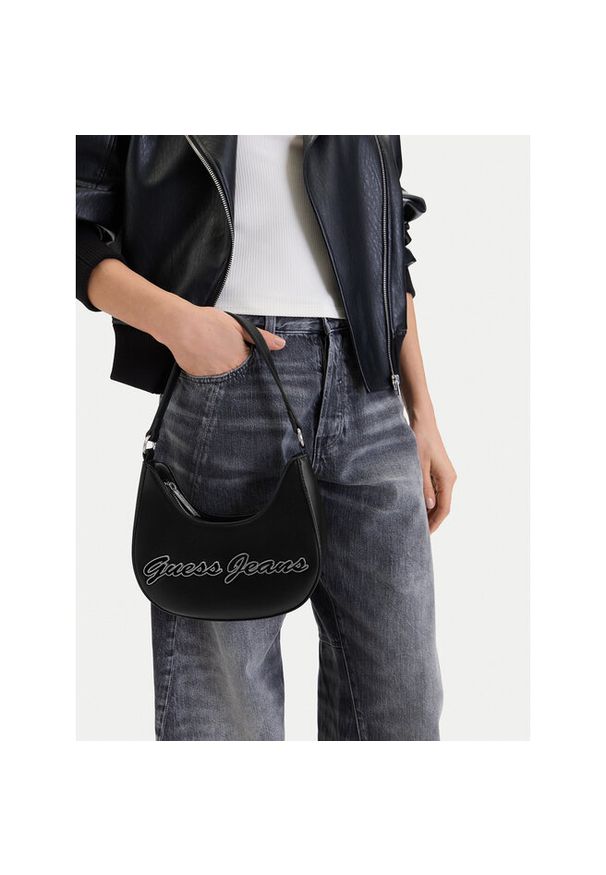 Torebka Guess Jeans. Kolor: czarny