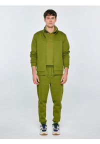Big-Star - Spodnie męskie dresowe khaki Wladorp 301. Kolor: zielony. Materiał: dresówka. Wzór: nadruk, ze splotem #6