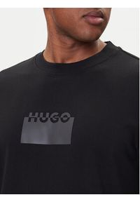 Hugo - HUGO T-Shirt Delastio 50546867 Czarny Regular Fit. Kolor: czarny. Materiał: bawełna #4