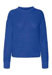 Vero Moda Sweter 10291736 Niebieski Regular Fit. Kolor: niebieski. Materiał: bawełna #3