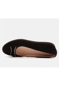 Marco Shoes Baleriny z czarnej skóry zamszowej. Kolor: czarny. Materiał: zamsz, skóra #4