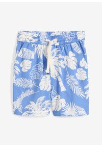 bonprix - Szorty z gumką w talii z miękkiej wiskozy. Kolor: niebieski. Materiał: wiskoza. Sezon: lato #1