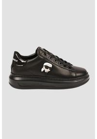 Karl Lagerfeld - KARL LAGERFELD Czarne sneakersy KAPRI Karl NFT Lo Lace. Kolor: czarny