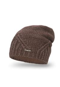 Zimowa czapka damska PaMaMi - Czekolada. Materiał: poliamid, akryl. Sezon: zima #1