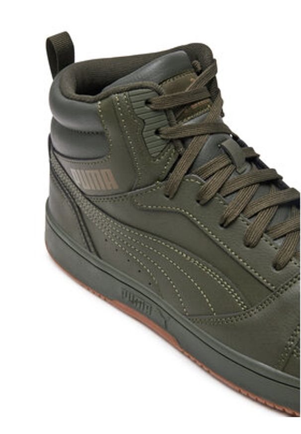 Puma Sneakersy Rebound v6 392326 30 Zielony. Kolor: zielony. Materiał: skóra