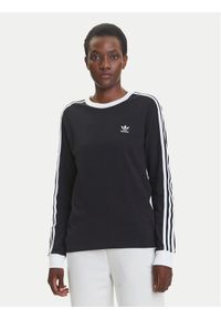 Adidas - adidas Bluzka adicolor 3-Stripes JC5774 Czarny Regular Fit. Kolor: czarny. Materiał: bawełna