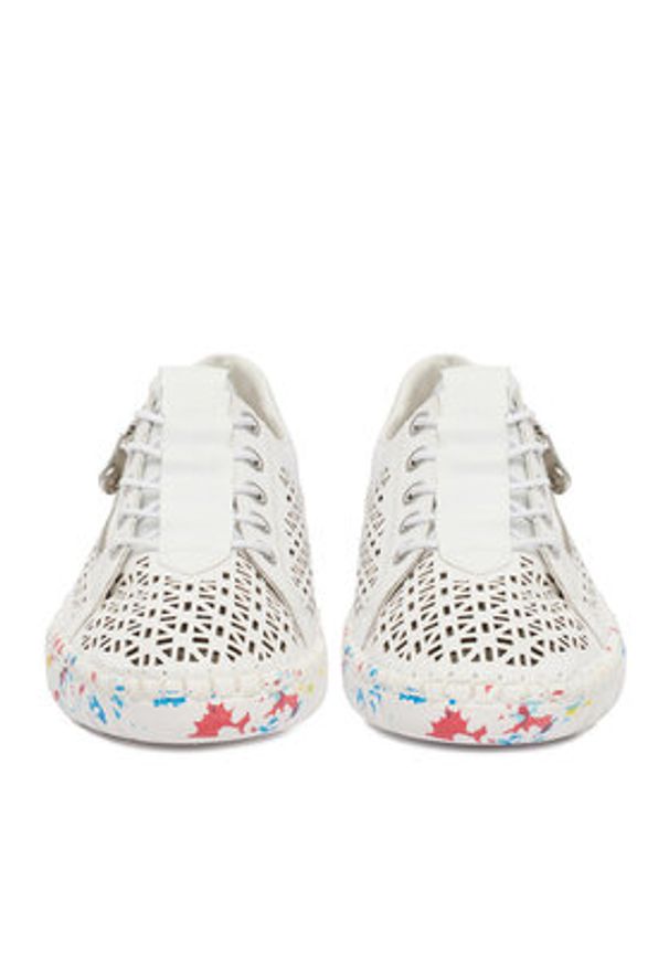 Rieker Półbuty CEO-M2357-80 Biały. Kolor: biały. Materiał: syntetyk, skóra