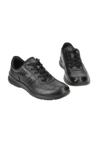 ecco - Buty do chodzenia męskie Ecco Irving. Zapięcie: sznurówki. Kolor: czarny. Materiał: materiał, syntetyk. Szerokość cholewki: normalna. Sport: turystyka piesza