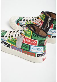 Kenzo - Trampki damskie KENZO. Wysokość cholewki: za kostkę. Materiał: guma, prążkowany. Szerokość cholewki: normalna #5