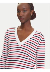 Tommy Jeans Sweter Essential DW0DW19888 Kolorowy Regular Fit. Materiał: bawełna. Wzór: kolorowy #2