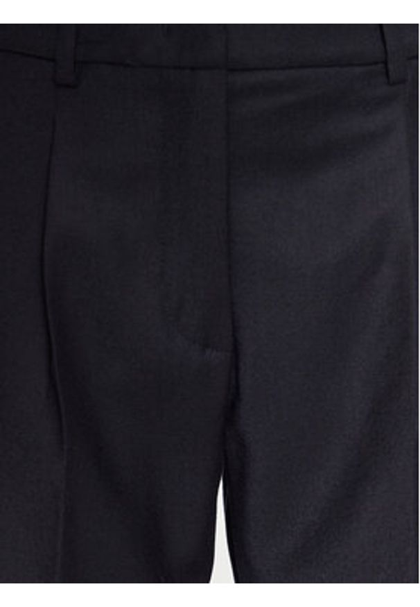 Weekend Max Mara Spodnie materiałowe Caldaia 2425136132 Granatowy Straight Fit. Kolor: niebieski. Materiał: wełna