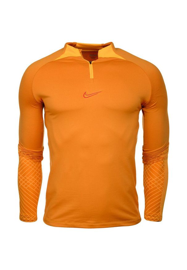 Bluza sportowa męska Nike Dri-Fit Strike Drill Top. Kolor: pomarańczowy. Technologia: Dri-Fit (Nike)