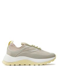 Calvin Klein Sneakersy Runner Lace Up Caging HW0HW01900 Beżowy. Kolor: beżowy #1