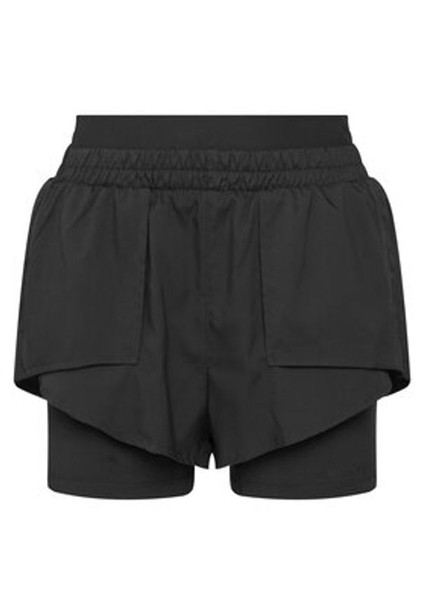 GIRLFRIEND COLLECTIVE - Girlfriend Collective Szorty sportowe Fallon 4093 Czarny Regular Fit. Kolor: czarny. Materiał: syntetyk