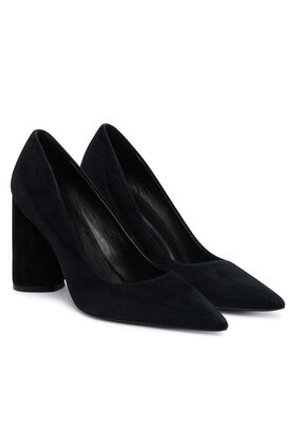 BOSS Czółenka Gracey 50554372 Czarny. Kolor: czarny. Materiał: skóra