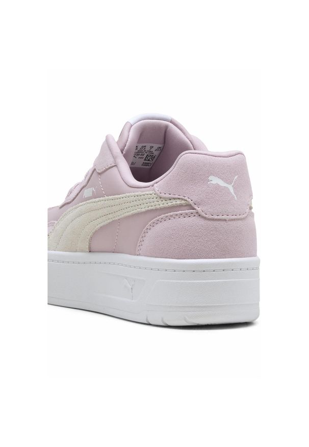 Puma - Damskie sneakersy Court Lally Skye z zamszu PUMA Rose Mauve White Pink. Kolor: biały, wielokolorowy, różowy. Materiał: zamsz. Sport: tenis