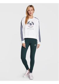 Adidas - adidas Legginsy adicolor Tight HN5904 Zielony Slim Fit. Kolor: zielony. Materiał: syntetyk #2