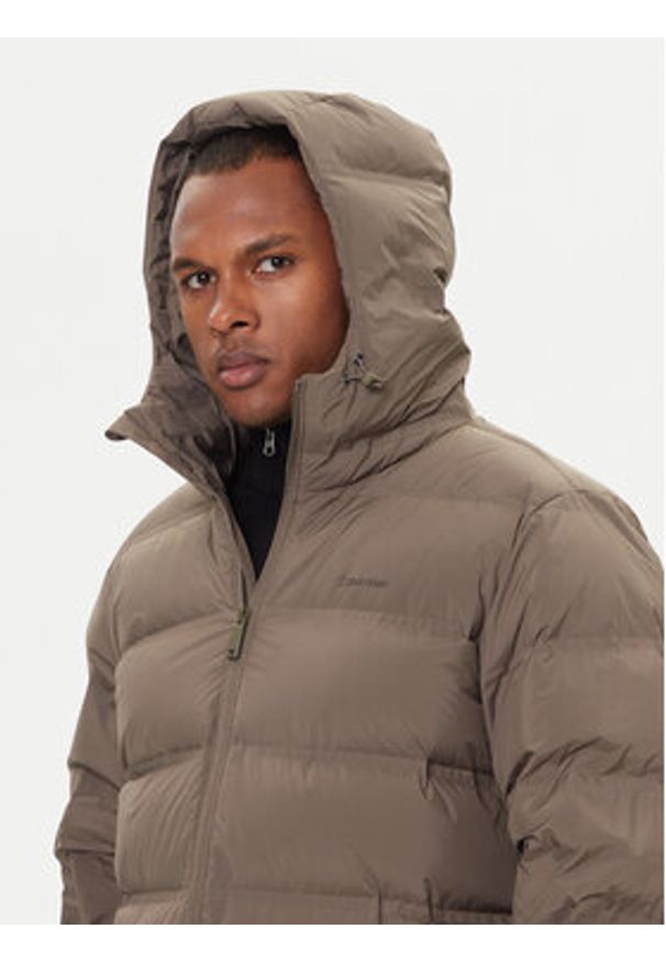 Calvin Klein Kurtka puchowa LV04LD516G Beżowy Regular Fit. Kolor: beżowy. Materiał: syntetyk