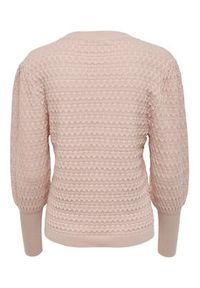 only - ONLY Sweter 15264797 Różowy Regular Fit. Kolor: różowy. Materiał: wiskoza