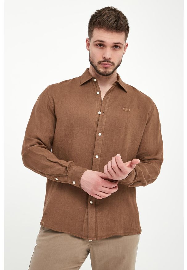 Liu Jo - Koszula męska lniana LIU JO. Materiał: len