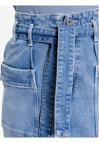 Mustang Spódnica jeansowa 1013616 Niebieski Regular Fit. Kolor: niebieski. Materiał: jeans, bawełna