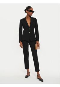 Marella Chinosy Gemma 2423786054 Czarny Slim Fit. Kolor: czarny. Materiał: wiskoza #6