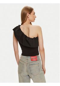 only - ONLY Bluzka Soffy 15320339 Czarny Regular Fit. Kolor: czarny. Materiał: bawełna #5