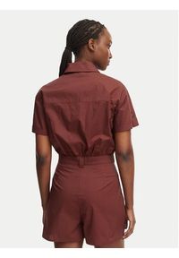 Patrizia Pepe Kombinezon 2T0095/A9B9-B887 Brązowy ciemny Regular Fit. Kolor: brązowy. Materiał: bawełna #2