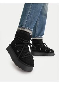 Badura Śniegowce EO-AMY-TS6286-01 Czarny. Kolor: czarny. Materiał: skóra, zamsz #6
