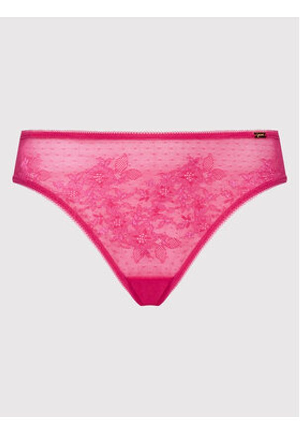 Gossard Figi klasyczne Glossies Lace 13003 Różowy. Kolor: różowy. Materiał: syntetyk
