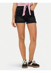 only - ONLY Szorty jeansowe Josephine 15321381 Czarny Regular Fit. Kolor: czarny. Materiał: bawełna #1