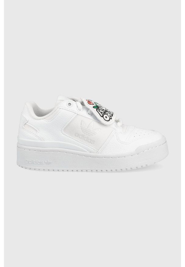 adidas Originals sneakersy GW0590 kolor biały. Nosek buta: okrągły. Zapięcie: sznurówki. Kolor: biały. Materiał: materiał, guma. Obcas: na platformie