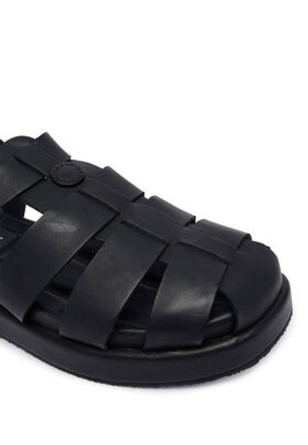 Barbour Sandały Hindburn LFO0809BK31 Czarny. Kolor: czarny. Materiał: skóra, syntetyk