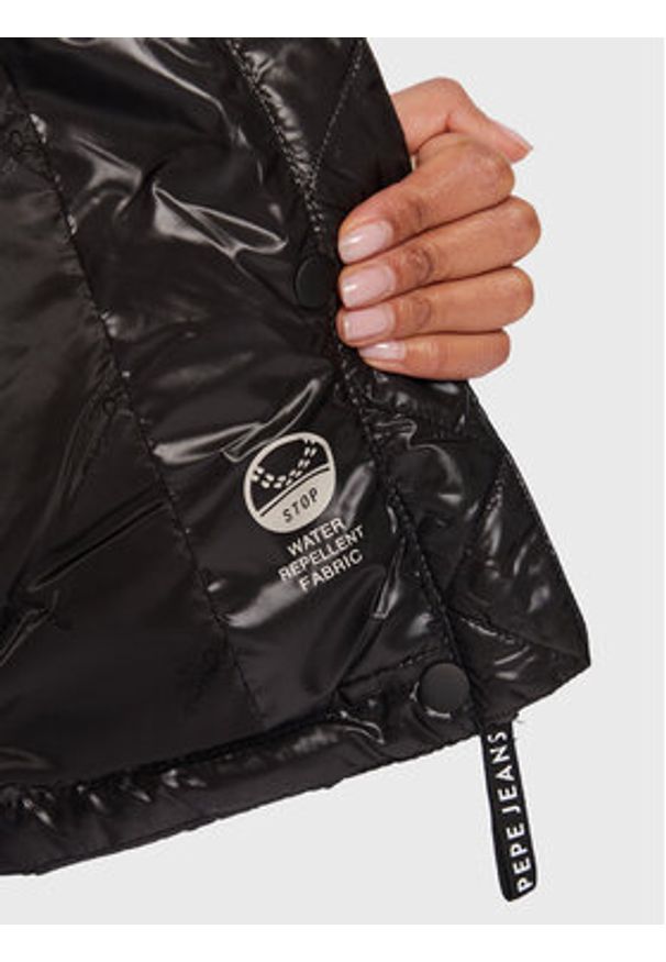 Pepe Jeans Kurtka przejściowa Rinnas PL402143 Czarny Regular Fit. Kolor: czarny. Materiał: syntetyk